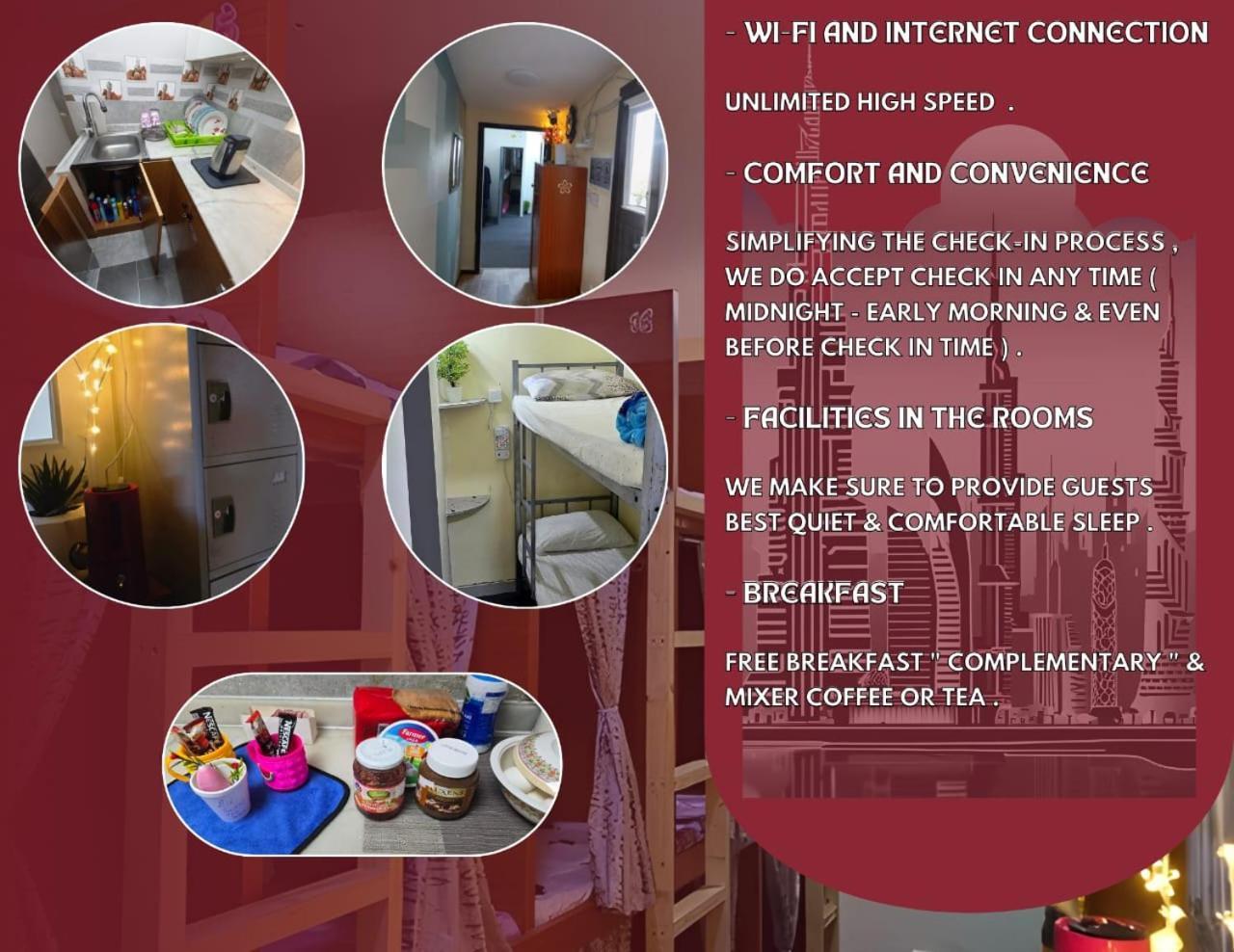 Bed and Breakfast Alharaki Capsule Dubai Exterior foto